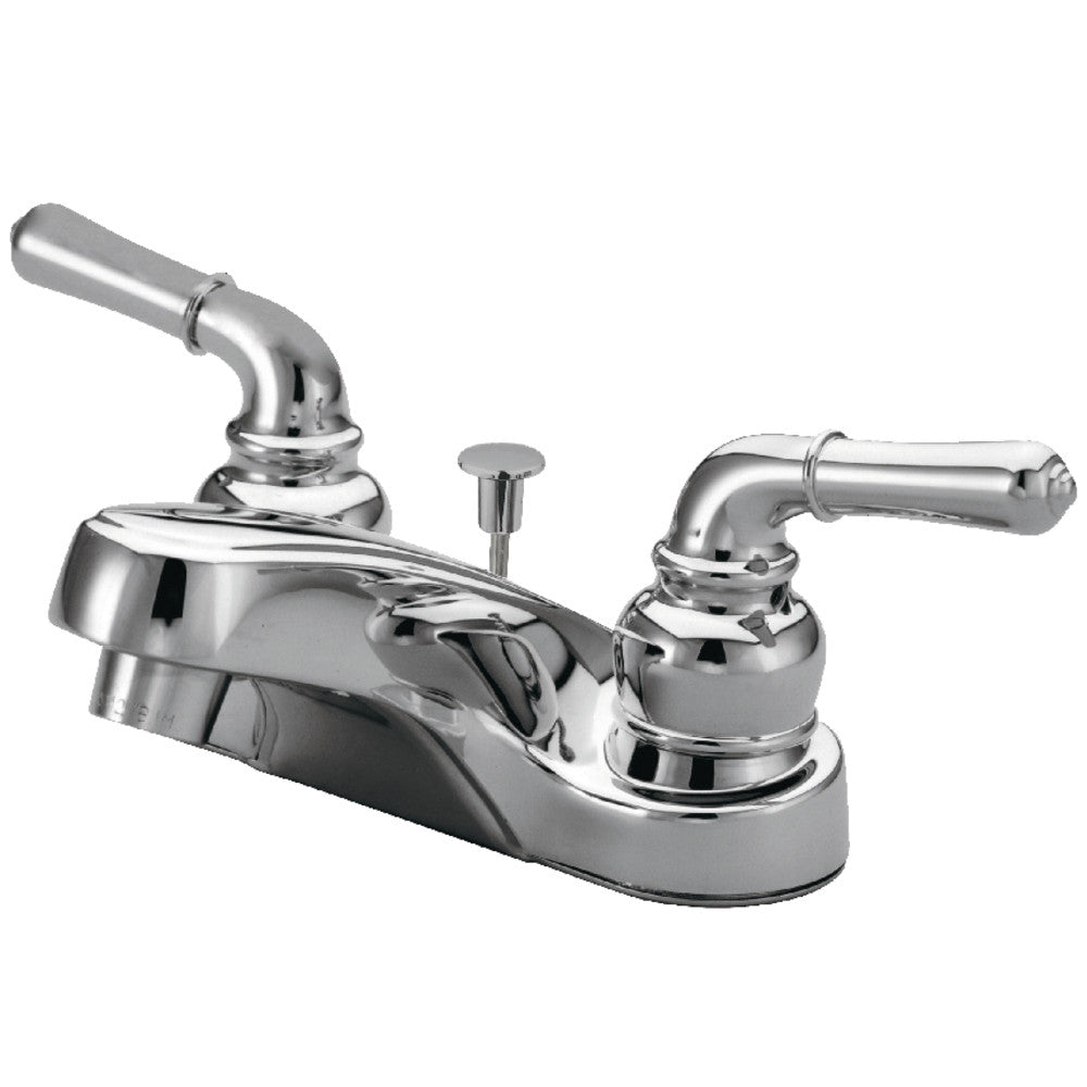 Kingston Brass GKB252 4-Inch Centerset Bathroom Faucet - Chrome Finish, Single Handle, Water-Saving Design for Sink Vanity & Powder Room Installation