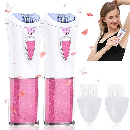 Best Portable Electric Hair Epilator for Women - Painless Hair Removal for Face, Arms, Bikini Area, Legs & Underarms - Rechargeable Handheld Epilator for Smooth Skin at Home or Travel | Perfect for Quick Hair Removal Before Beach Trips & Date Nights