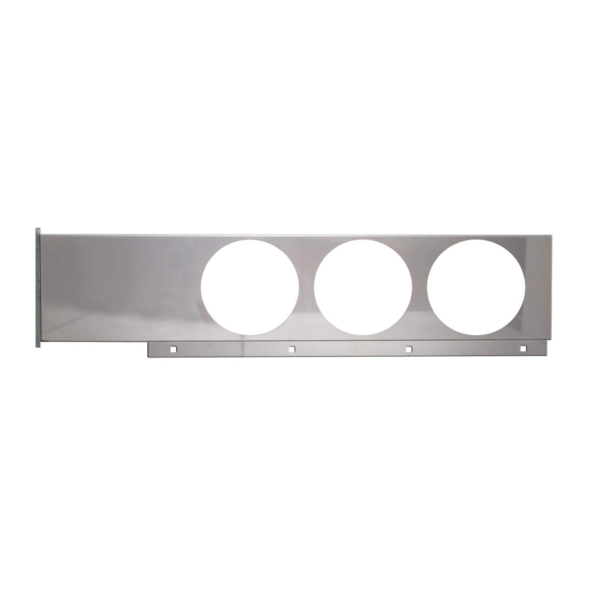 GG Grand General 80114 Stainless Steel Mud Flap Hanger Rear Bar with Light Cutouts - Heavy Duty Truck Accessory for Semi & Pickup Trucks - Perfect for Off-Road & Towing Protection