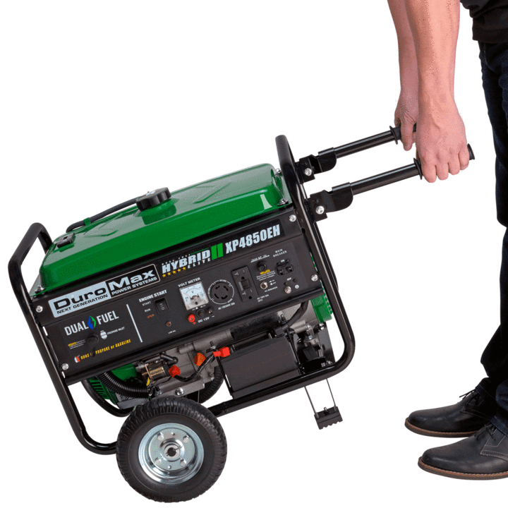 DuroMax XP4850EH 3850W/4850W Dual Fuel Portable Generator with Electric Start - Perfect for Home Backup Power, Camping & Emergency Use