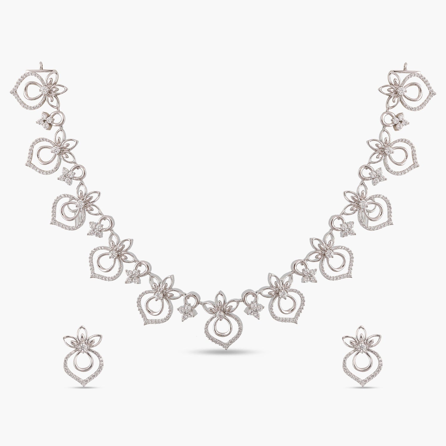 Bloom Nakshatra Cubic Zirconia Necklace Set for Women - Elegant CZ Jewelry Gift for Birthday, Anniversary & Special Occasions