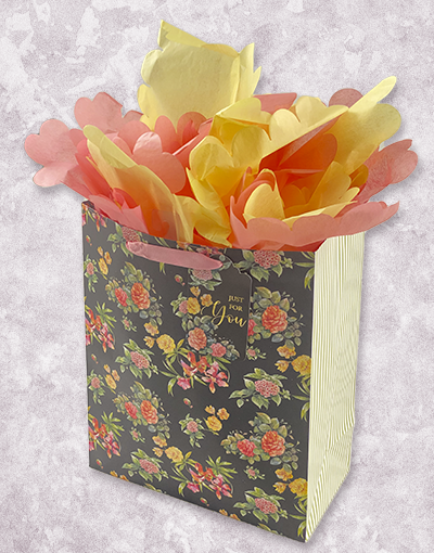 Floral Garden Gift Bags - Elegant Printed Party Favor Pouches for Weddings, Baby Showers & Birthday Celebrations