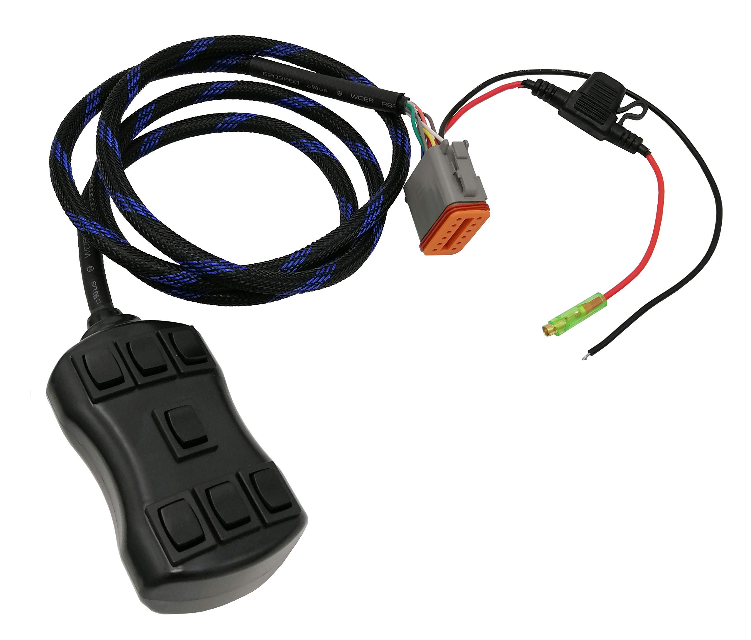 7 Rocker Switch Air Suspension Controller Box for 4 Corner Air Ride System with 10ft Wires - Perfect for Car, Truck & SUV Custom Air Suspension Installation & Adjustment