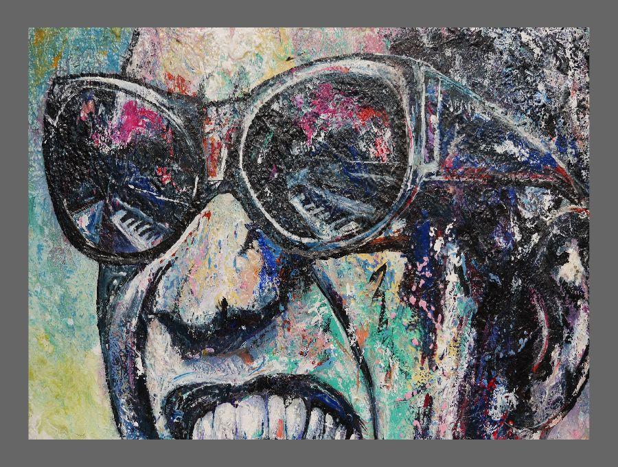 Ray Charles Night Time Is The Right Time Canvas Art Print 55x39 Inches - Perfect for Living Room Wall Decor, Music Lover Gifts & Jazz Themed Home Design