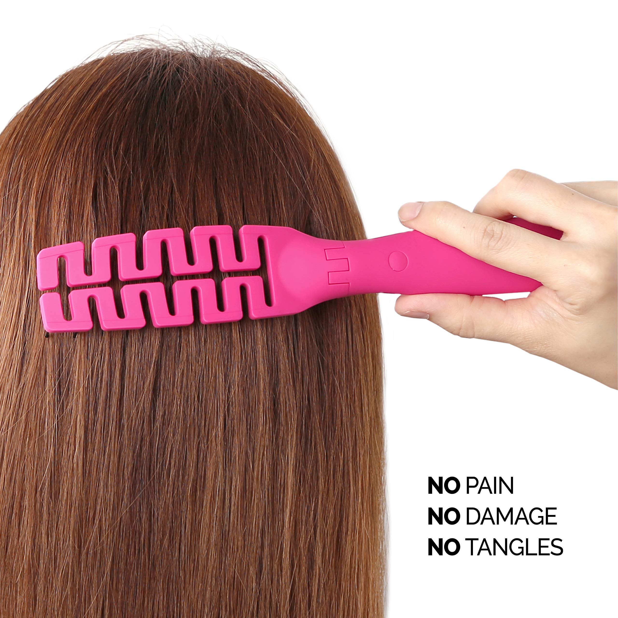 F3 Systems Folding Hair Brush with Mirror - Compact Travel Hairbrush for Adults & Kids, Detangling Comb for Wet & Dry Hair - Portable Pocket Size for Shiny Healthy Hair - Perfect for Travel, Gym, Purse & On-the-Go Styling