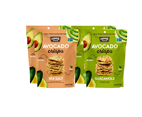 Hippie Avocado Crisps - Plant-Based, High Protein, Gluten-Free Snacks for Charcuterie & Parties
