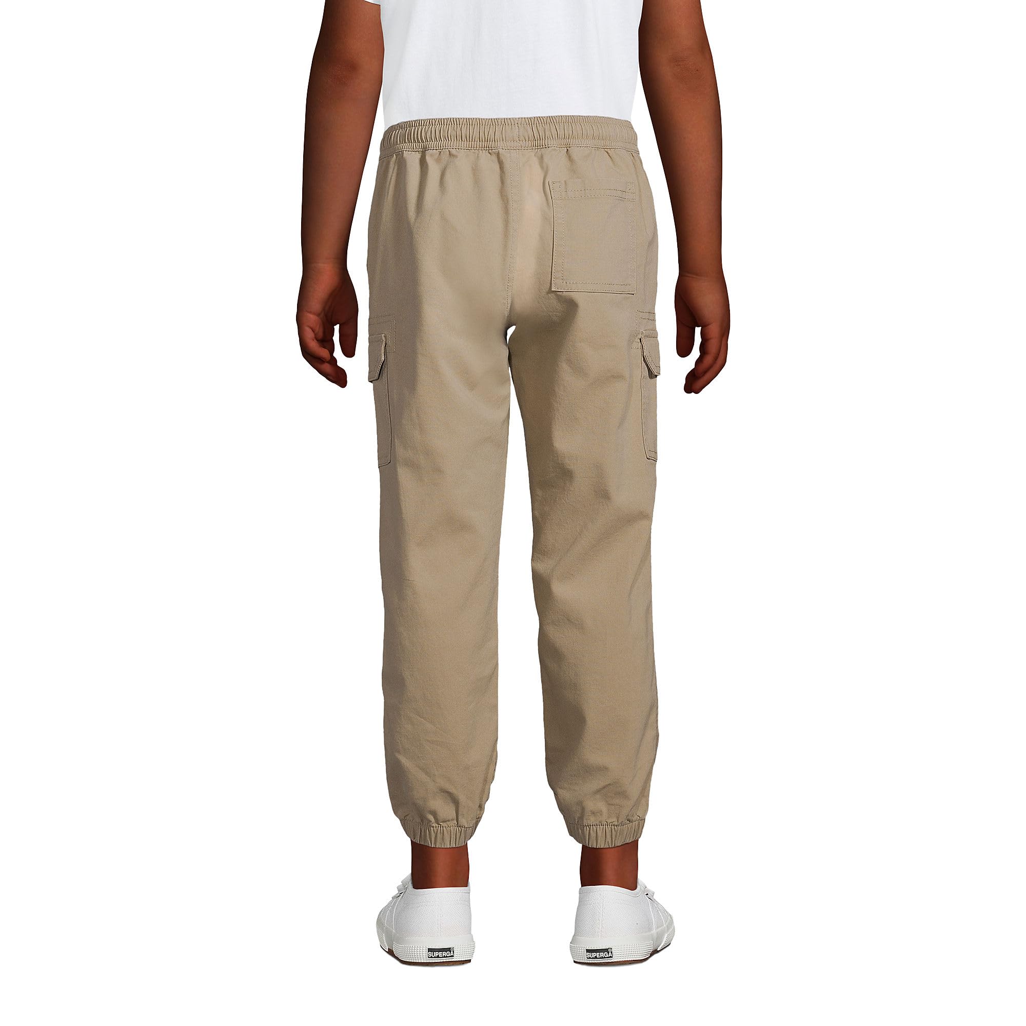 Lands' End Boys Iron Knee Pull-On Stretch Woven Jogger Pants - Comfortable Playwear for School, Outdoor Activities & Casual Wear