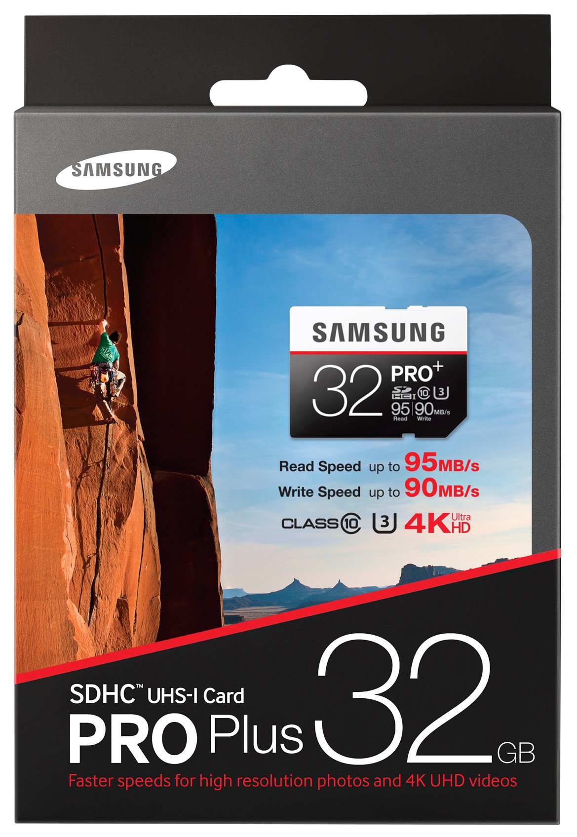 Samsung MB-SD32D 32GB Micro SD Memory Card with Adapter - High Speed Class 10 UHS-I for Smartphones, Tablets, Cameras, Drones & Gaming Consoles