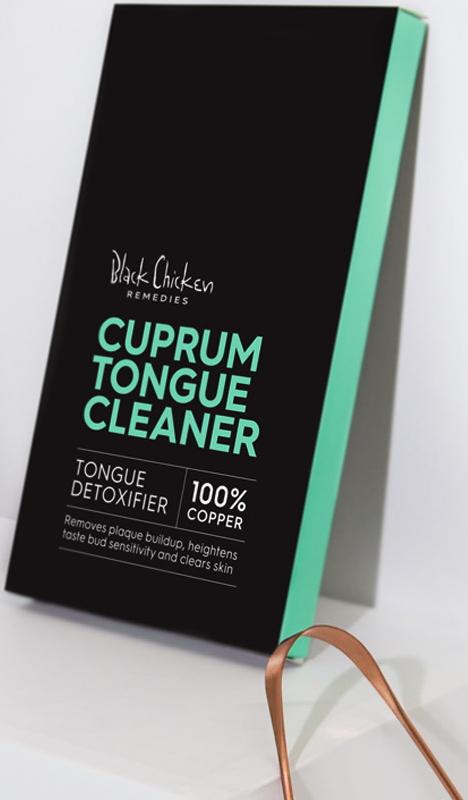 Premium Black Chicken Copper Tongue Cleaner for Fresh Breath & Oral Hygiene - Ideal for Daily Use, Travel, and Natural Oral Care Routine