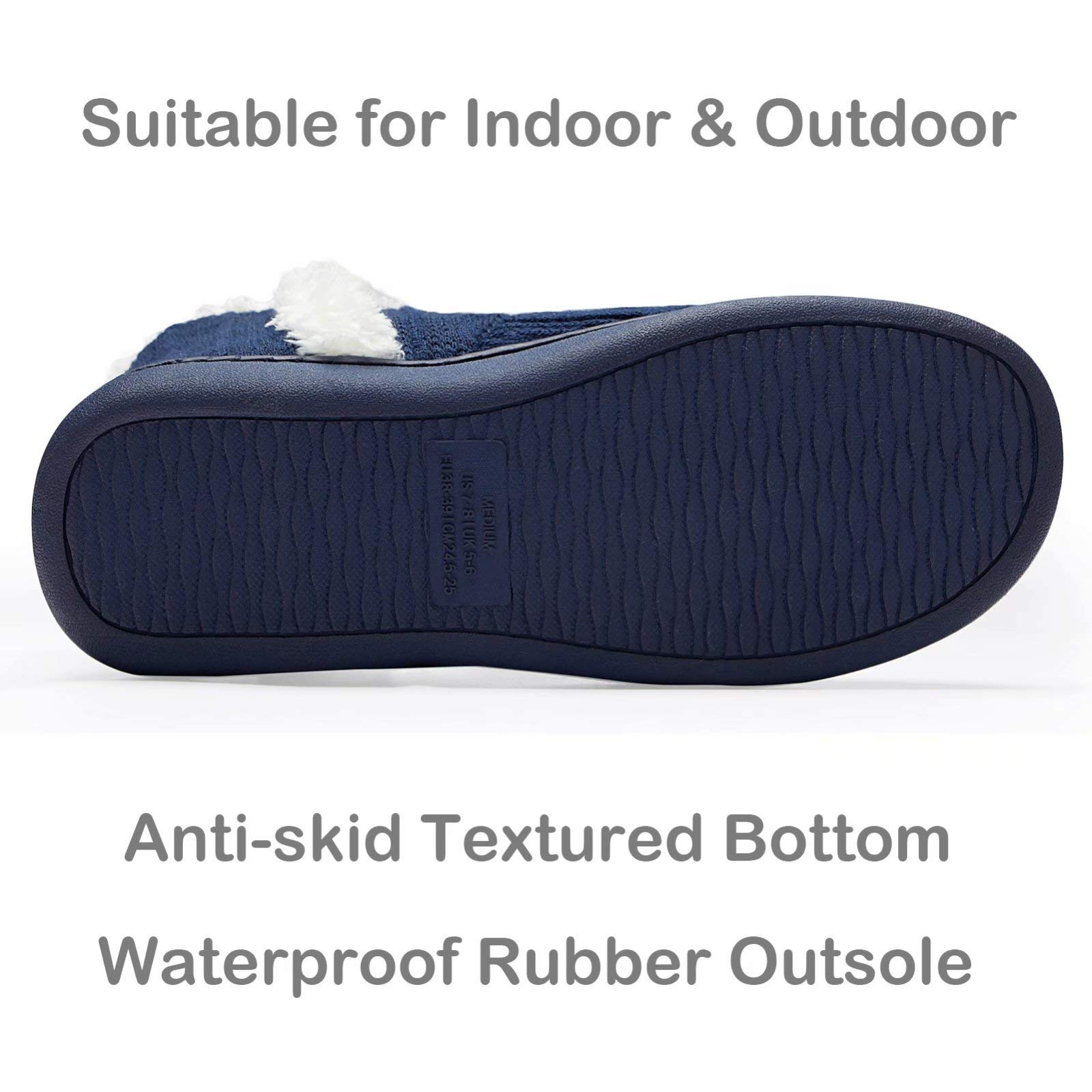 TUOBUQU Women's Winter Bootie Slippers - Fluffy Plush Warm House Shoes for Indoor & Outdoor Use - Cozy Home, Office, and Travel Footwear