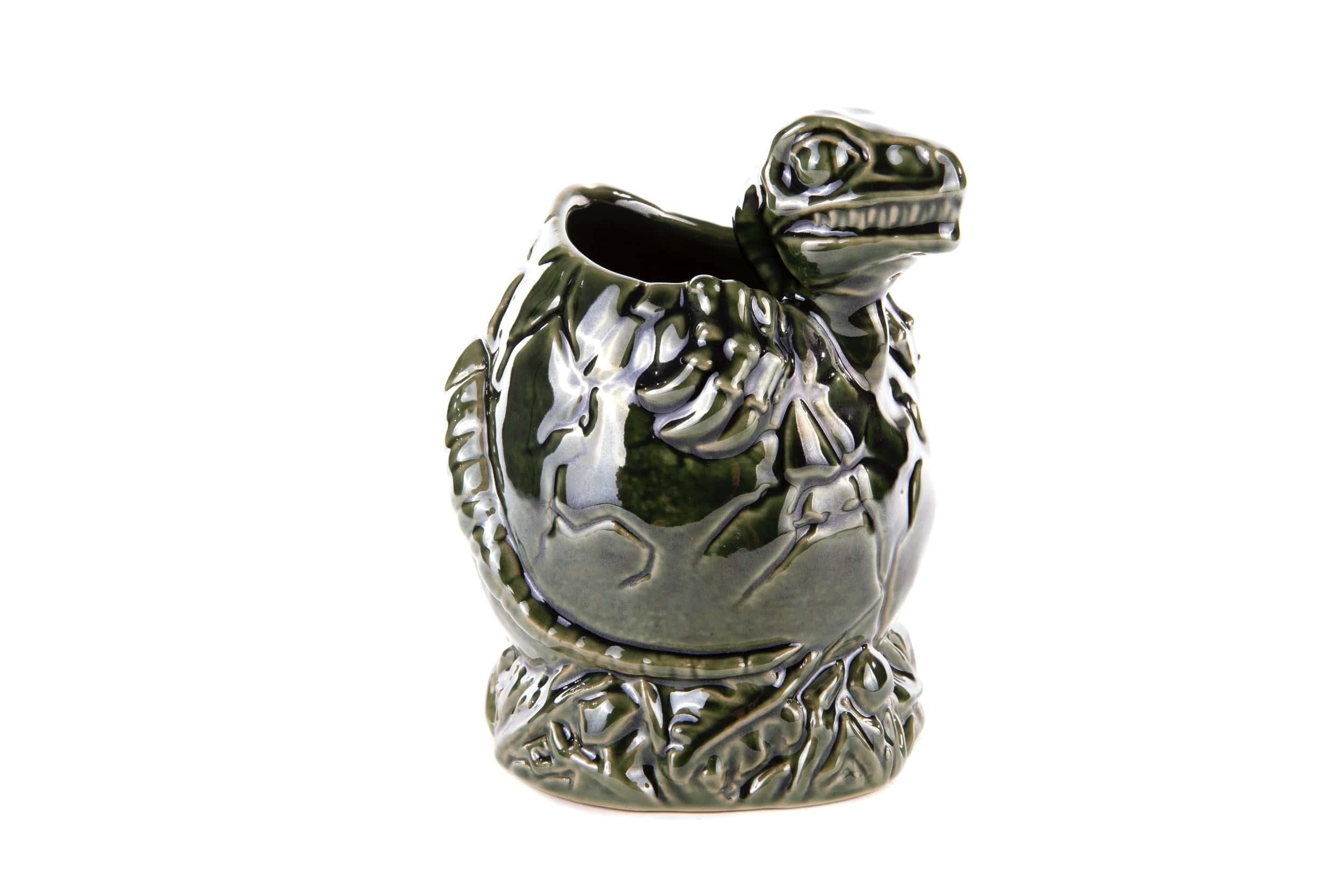Jurassic Park Baby Raptor Tiki Mug - Isla Nublar Collectible Ceramic Cup for Coffee, Tea & Cocktails - Perfect for Movie Nights & Dinosaur-Themed Parties