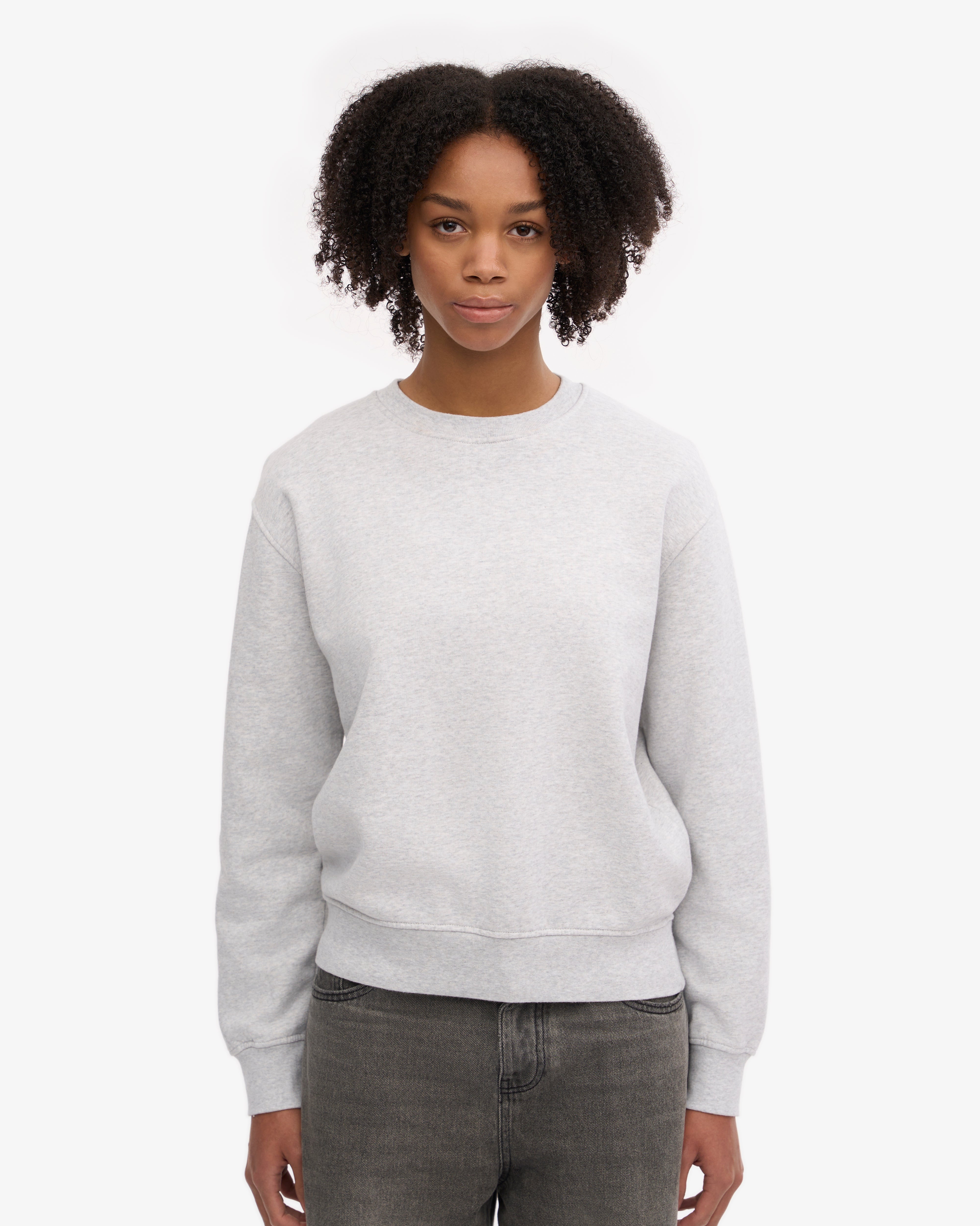 Women's Classic Organic Cotton Crew Neck Sweater - Soft & Comfortable Winter Pullover for Casual Wear & Layering