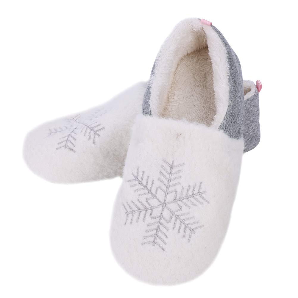 Women's Plush Fleece-Lined Memory Foam House Slippers - Cozy Warm Non-Slip Indoor Winter Slippers for Bedroom & Lounge Comfort - Perfect for Relaxing at Home, Cold Weather & Gift Giving