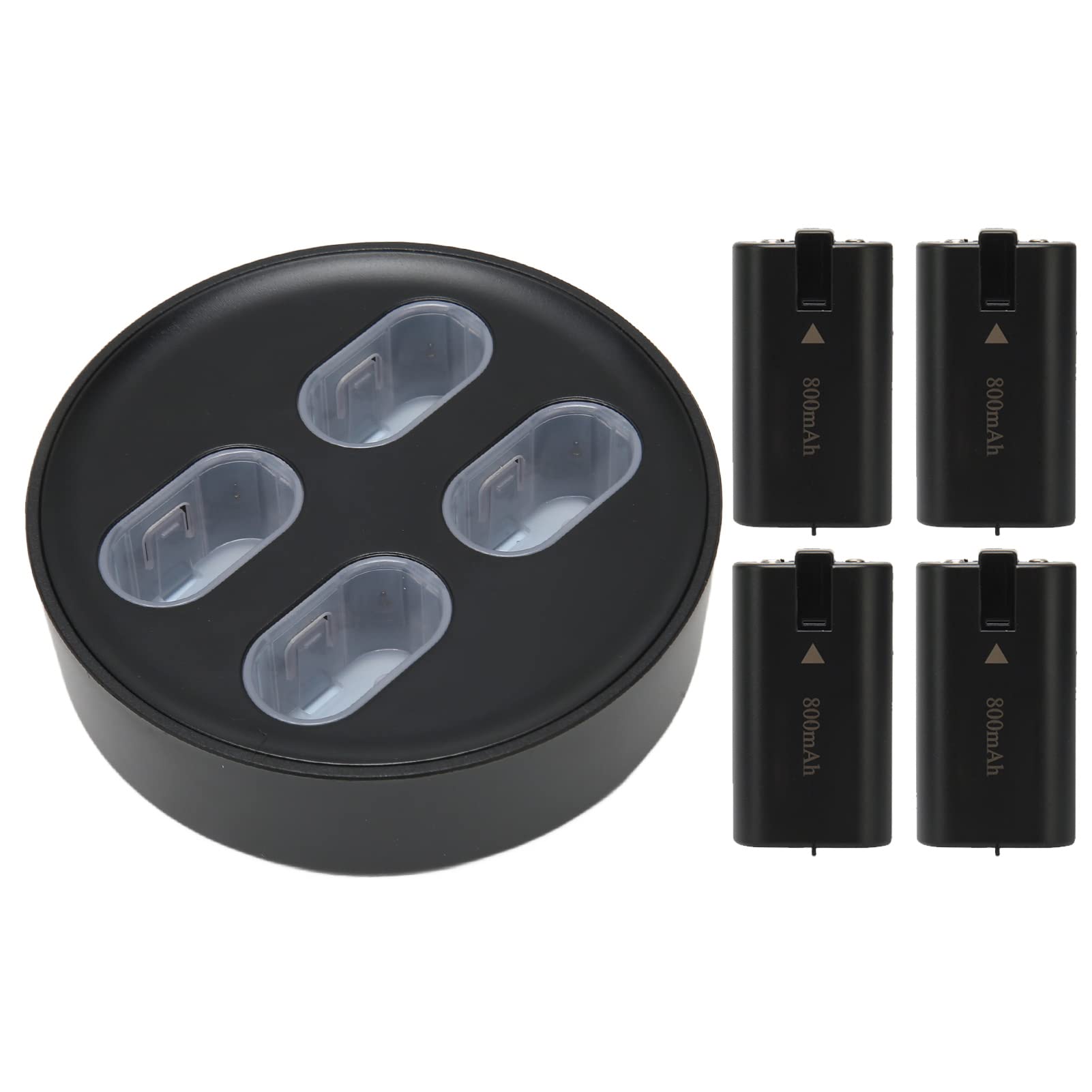 Fast Charger Station for Xbox One Controller with 4x800mAh Rechargeable Battery Packs - Compatible with Xbox One S/X - Perfect for Gaming Sessions & Multiplayer Battles