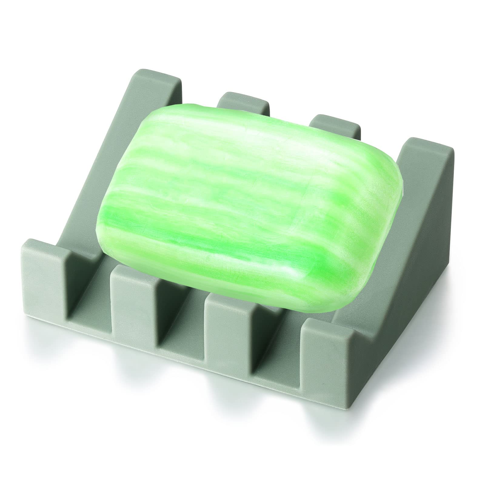 Premium Soap Dish Holder for Shower & Bathroom - Durable Bar Soap Tray for Kitchen, Bathtub - Keeps Soap Dry & Extends Soap Life - Easy to Clean & Rustproof - Perfect for Bathroom Counter, Shower Shelf & Kitchen Sink
