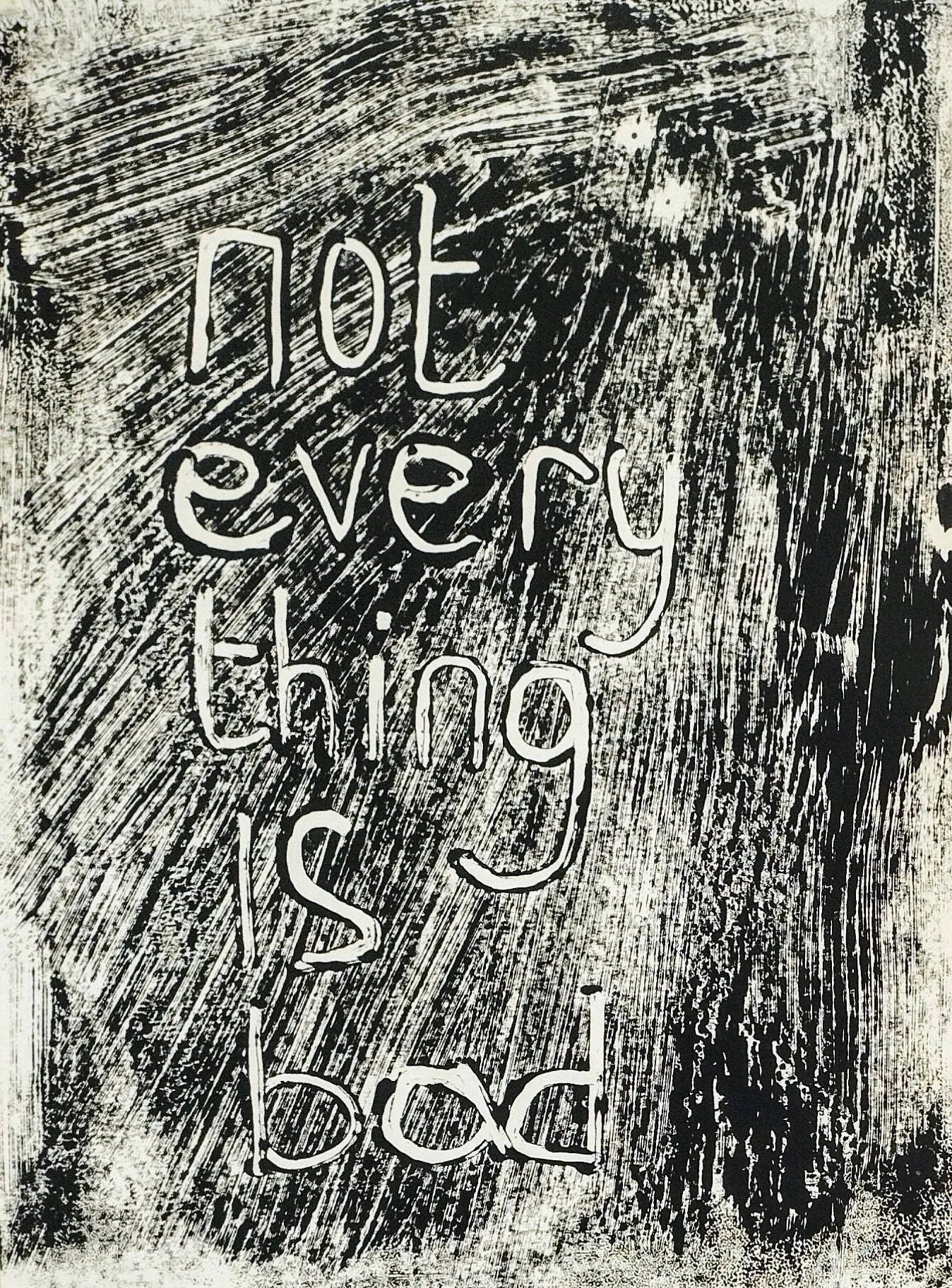 Nikki Foster - Not Everything is Bad - Inspirational Wall Art for Home & Office Decor - Perfect for Living Room, Bedroom, or Gift Giving