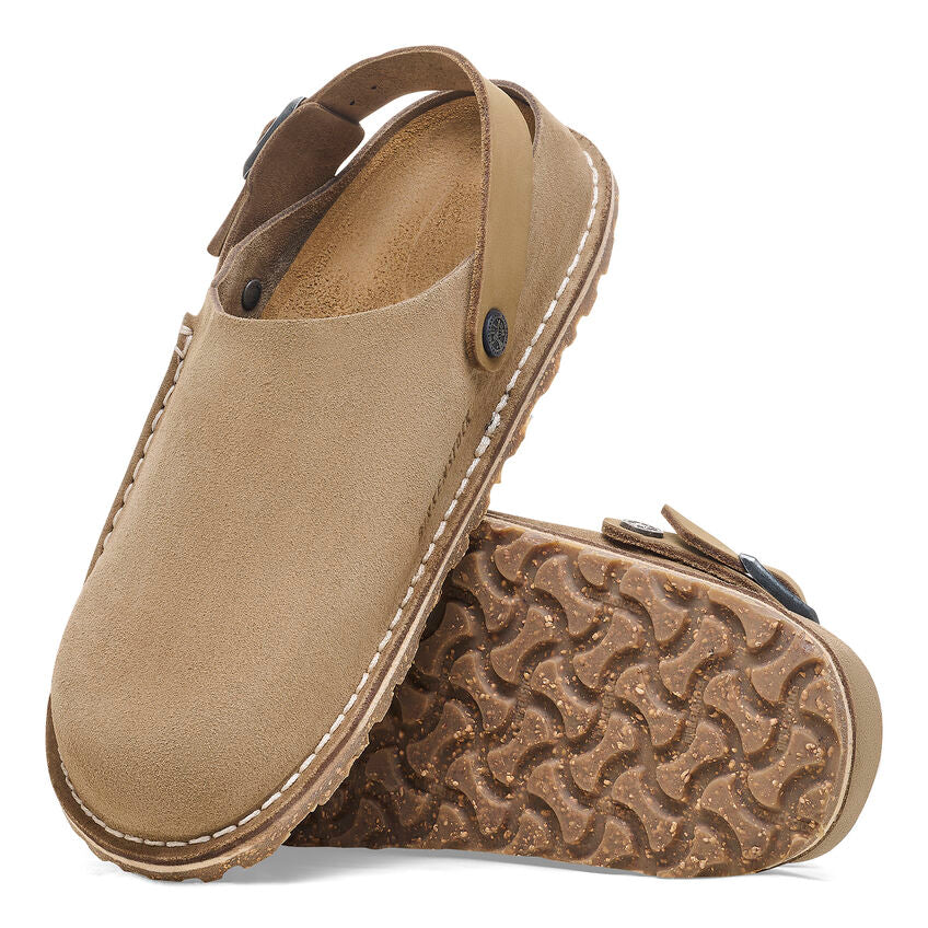 Birkenstock Lutry Premium Suede Leather Sandals in Gray Taupe - Comfortable & Stylish for Women's Casual Wear, Travel & Everyday Use