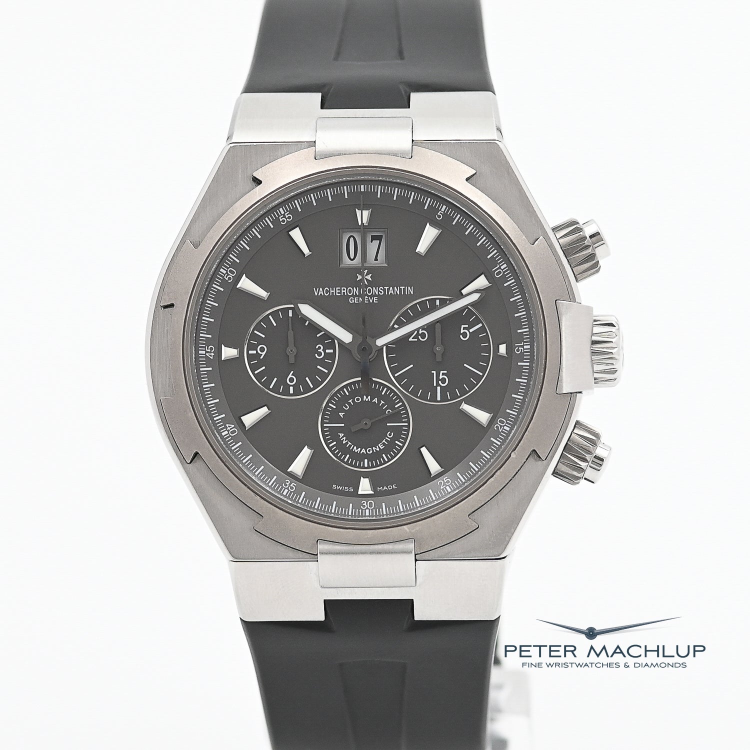 Vacheron Constantin Overseas Chronograph Men's Luxury Watch - Swiss Automatic Movement, Stainless Steel Case, Waterproof for Diving, Travel & Business