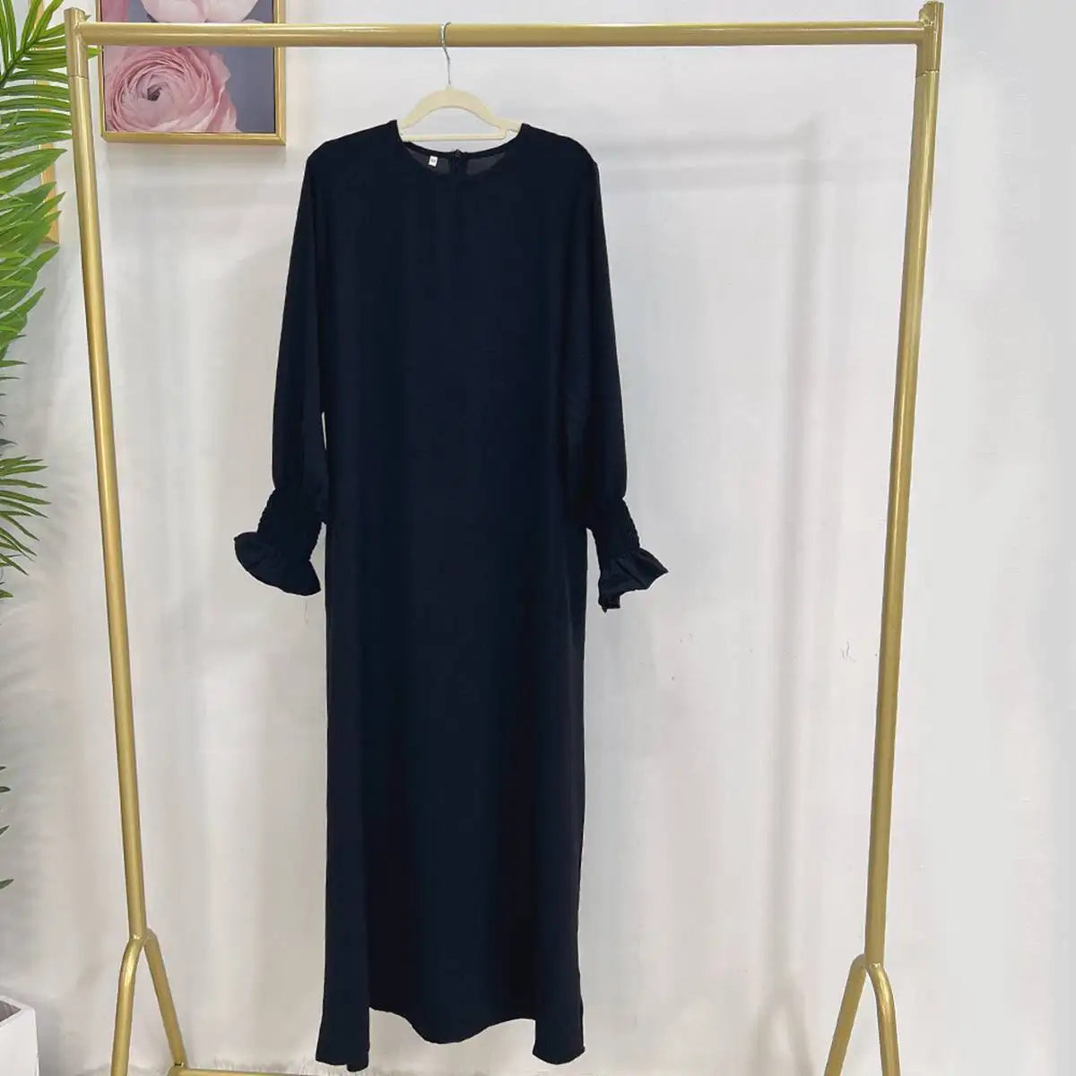 Elegant Modest Fashion Puff Sleeve Abaya Dress for Women - Perfect for Prayer, Special Occasions & Everyday Wear