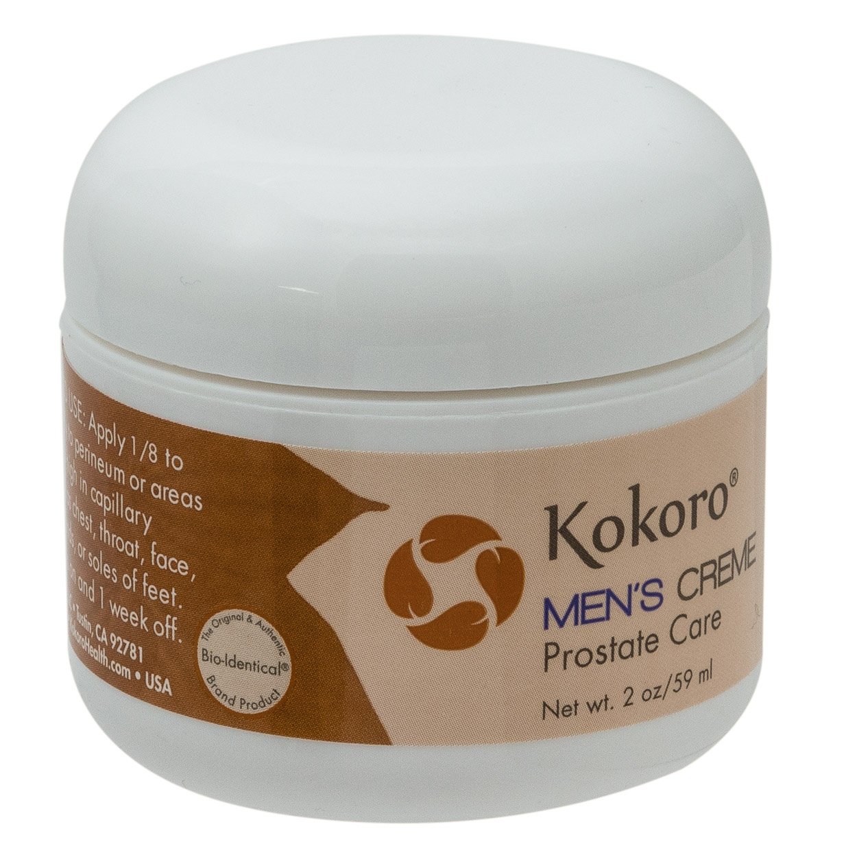 Kokoro Progesterone Cream for Men - Paraben-Free, Soy-Free, Non-GMO, Cruelty-Free, 2 oz | Hormone Balance Support for Men's Wellness & Vitality | Ideal for Daily Use & Nighttime Application