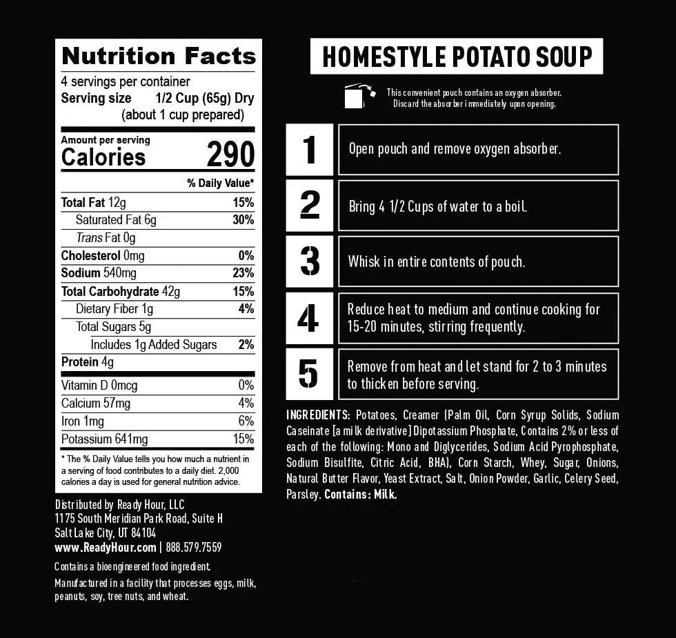 Ready Hour 72-Hour Emergency Food Supply Kit - Long Shelf Life Survival Food for Camping, Hiking & Natural Disasters