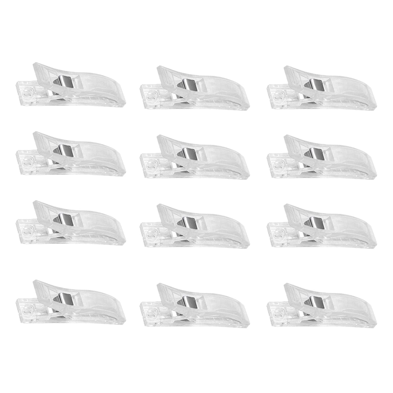 12 Pack Plastic Pleated Window Shade Clips - Temporary Holders for Paper & Blackout Blinds - Perfect for Home, Office, and Dorm Room Window Treatments