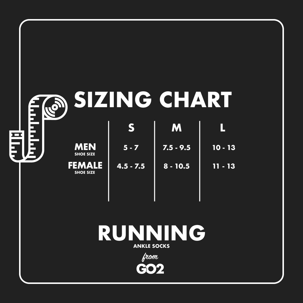 Go2 Running Socks for Men & Women - Breathable Low Cut Athletic Socks for Jogging, Gym & Sports - Lightweight Performance Ankle Socks for Workouts & Daily Wear