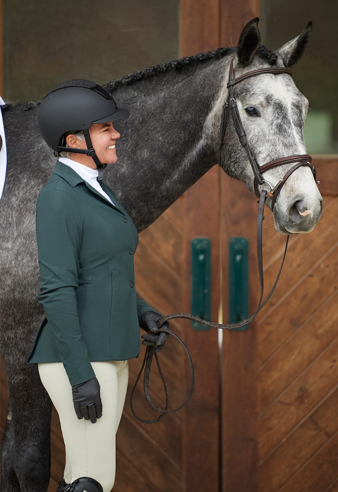 Kerrits Women's Equestrian Stretch Competitor Coat – Lightweight English Horse Show Jacket with 3-Snap Closure, Machine Washable for Easy Care | Perfect for Dressage, Show Jumping & Equestrian Competitions