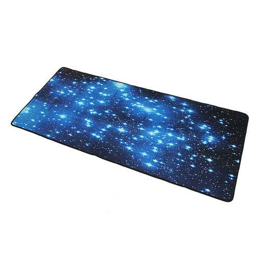 Non-Slip Blue Stars Neoprene Gaming Mouse Pad - Large Waterproof Keyboard Desk Mat for PC, Mac & Laptop - Perfect for Office Work, Gaming & Home Use