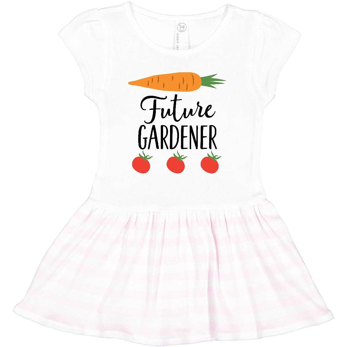 Inktastic Gardening Future Gardener Toddler Dress - Cute Gardening Outfit for Toddlers, Fun Floral Print Play Dress for Little Girls, Perfect for Outdoor Activities, Garden Parties & Preschool Playtime