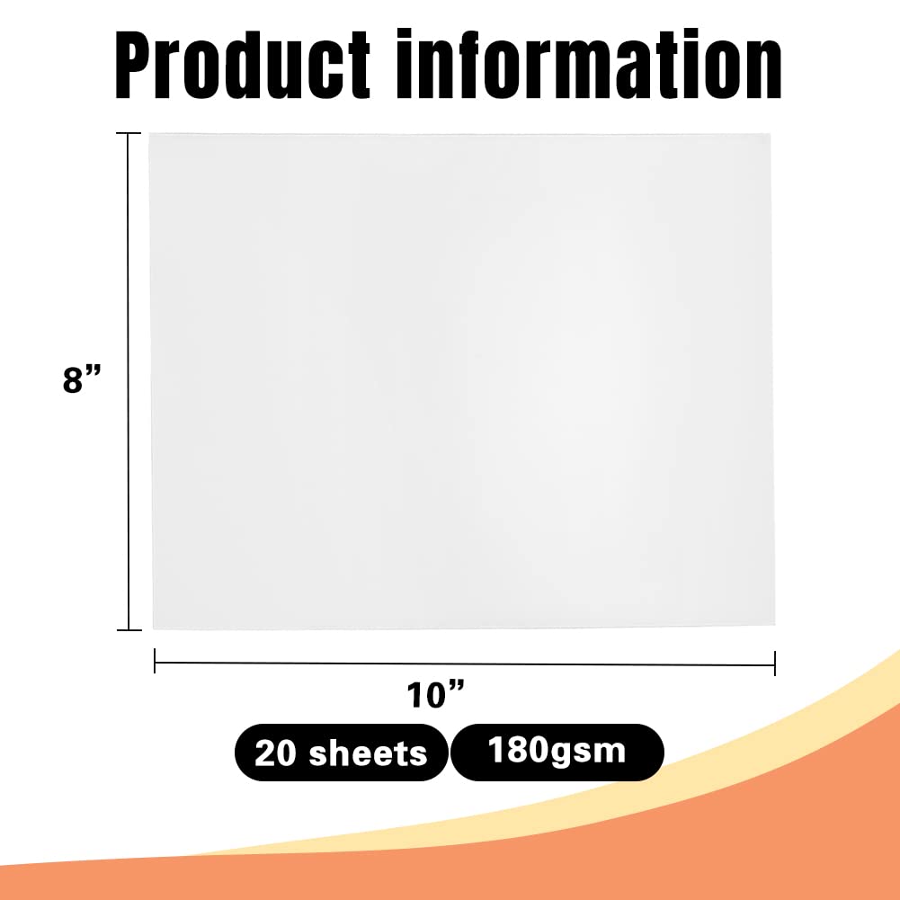 20 Sheets Glossy Photo Paper 8x10 Inch - 180gsm Premium Inkjet Printer Paper for Pictures, Flyers, Calendars & Brochures | Ideal for Home Printing, Office Documents & Professional Photography Projects