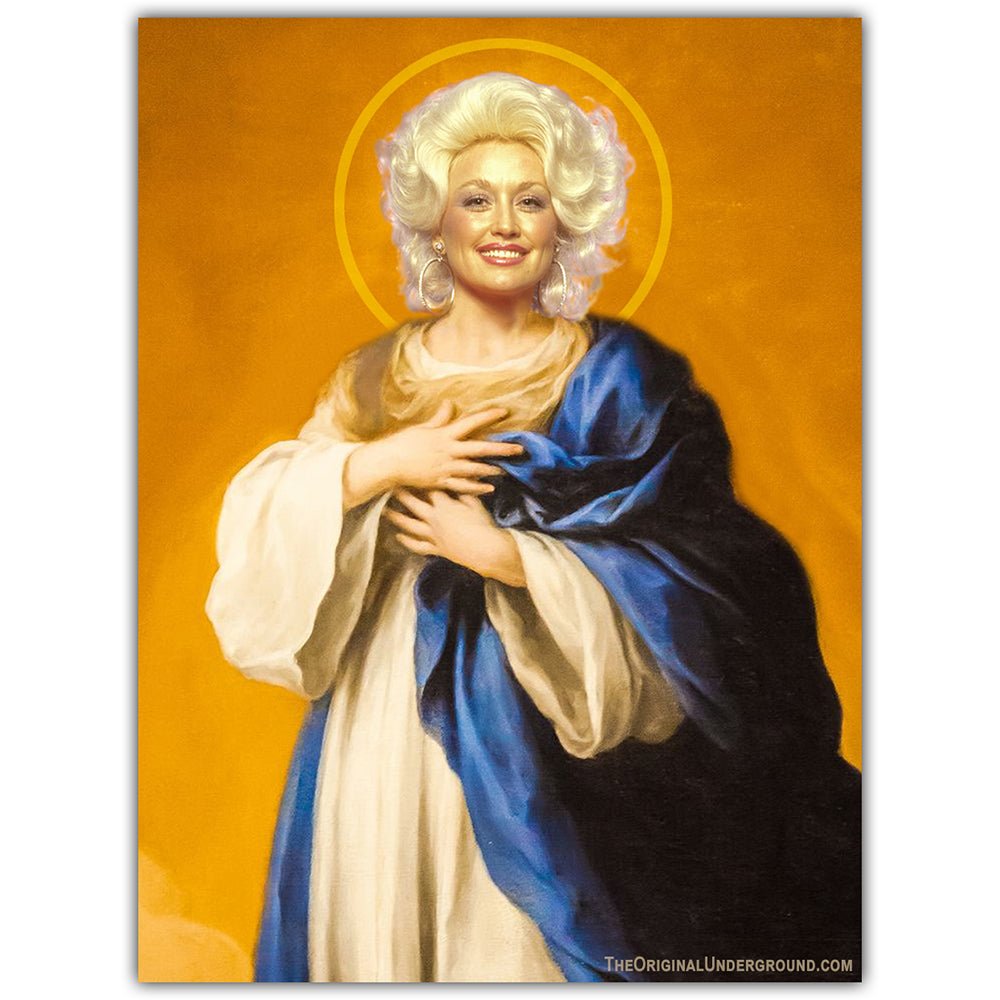 Saint Dolly Parton Sticker - Waterproof Vinyl Decal for Laptops, Cars, Tumblers & DIY Crafts - Perfect for Country Music Fans & Home Decor