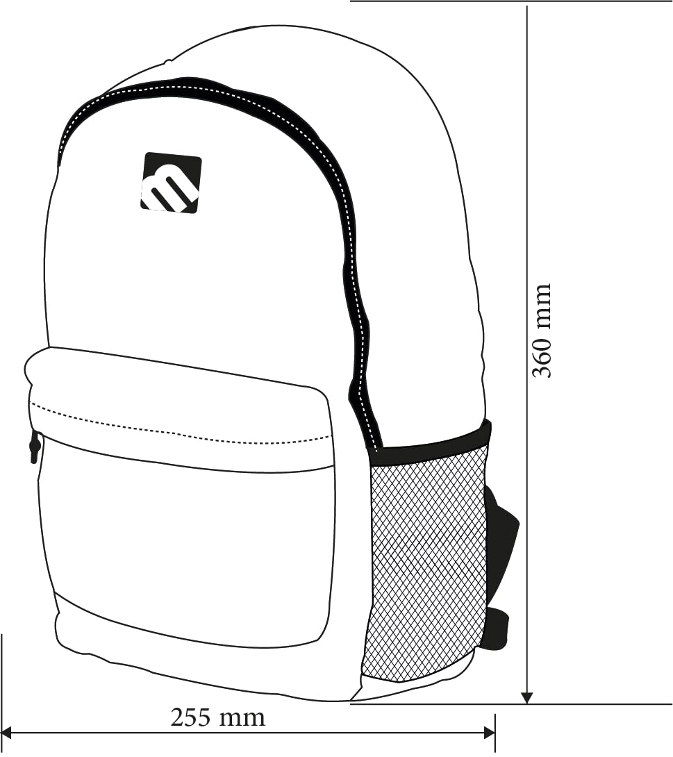 **Mintra Waterproof Office Backpack - Adjustable Straps Unisex Travel & College Bag - Multi-Compartment Secure Zipper Design - Navy Blue 15L Small (10
