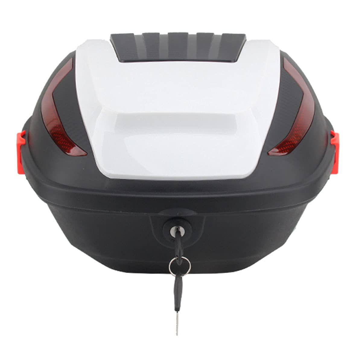GELEI 30L Motorcycle Top Box - Hard ABS Scooter Tail Trunk with Lock & 2 Keys - Waterproof Luggage Storage Carrier for Touring, Commuting & Delivery Riders