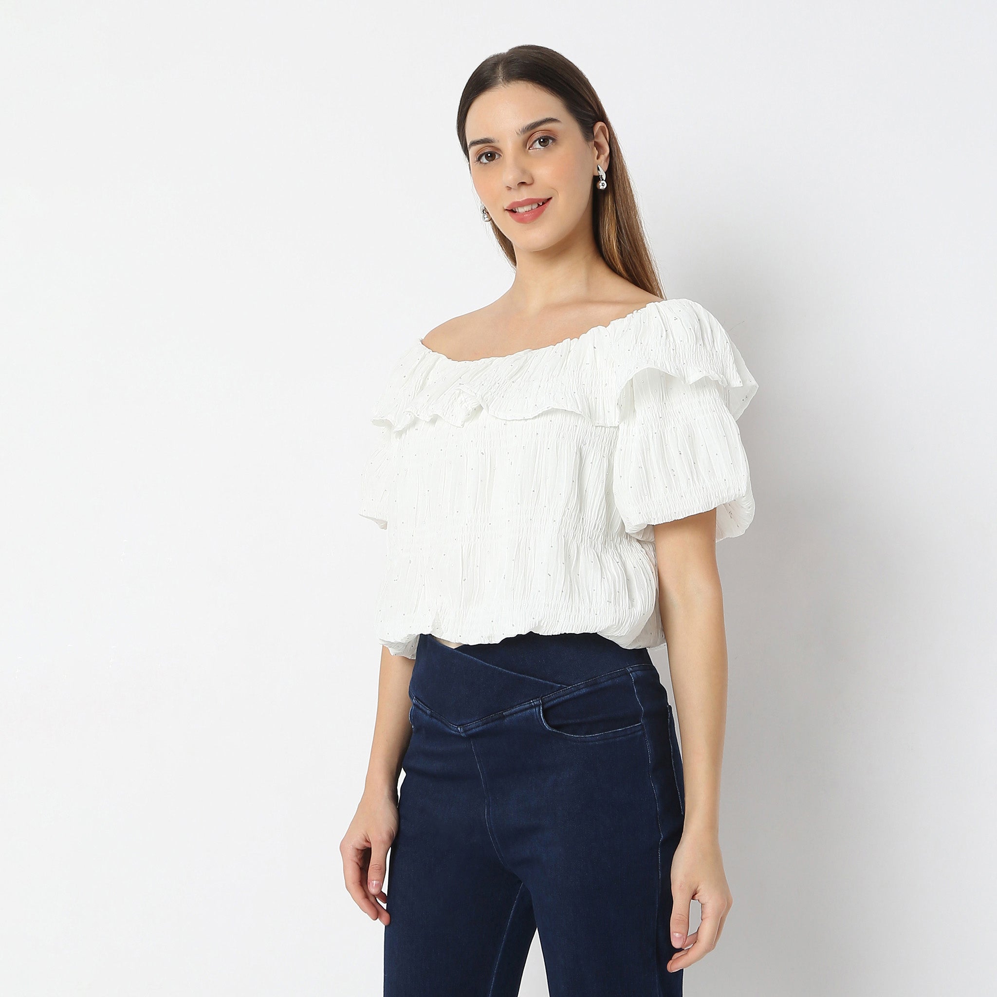 Stylish Boat Neck Short Sleeve Betty Top for Women - Comfortable Casual Blouse for Summer Outfits, Date Nights & Office Wear
