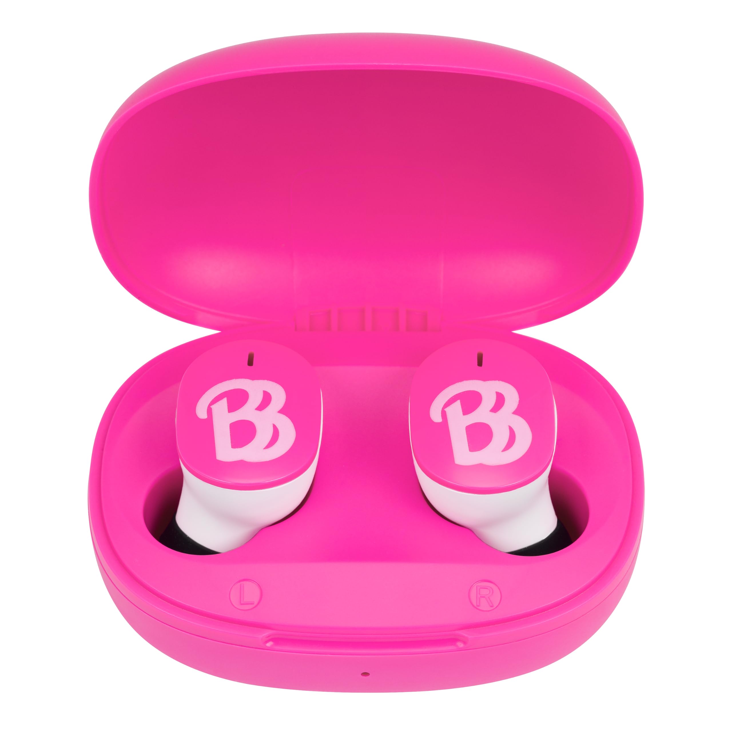 Barbie Wireless Earbuds with Microphone - Bluetooth 5.0 Headphones with Charging Case, 24H Playtime, Noise Cancelling for Kids | Perfect for School, Home, Travel & Online Learning