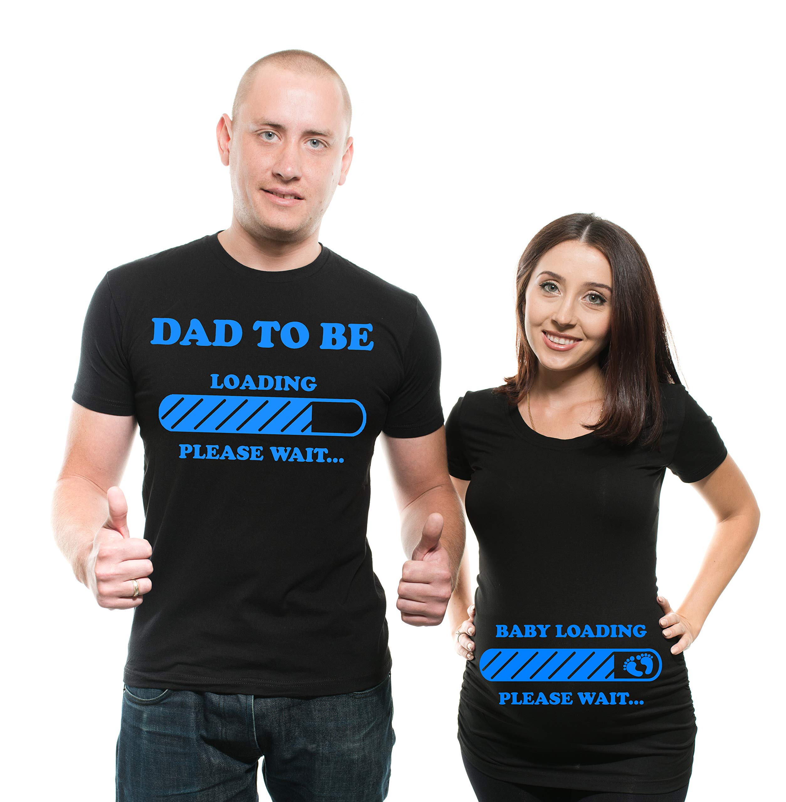 Dad to Be T-Shirt - Funny Baby Loading Maternity Shirt for Expecting Couples - Perfect for Gender Reveal, Baby Shower & Pregnancy Announcement