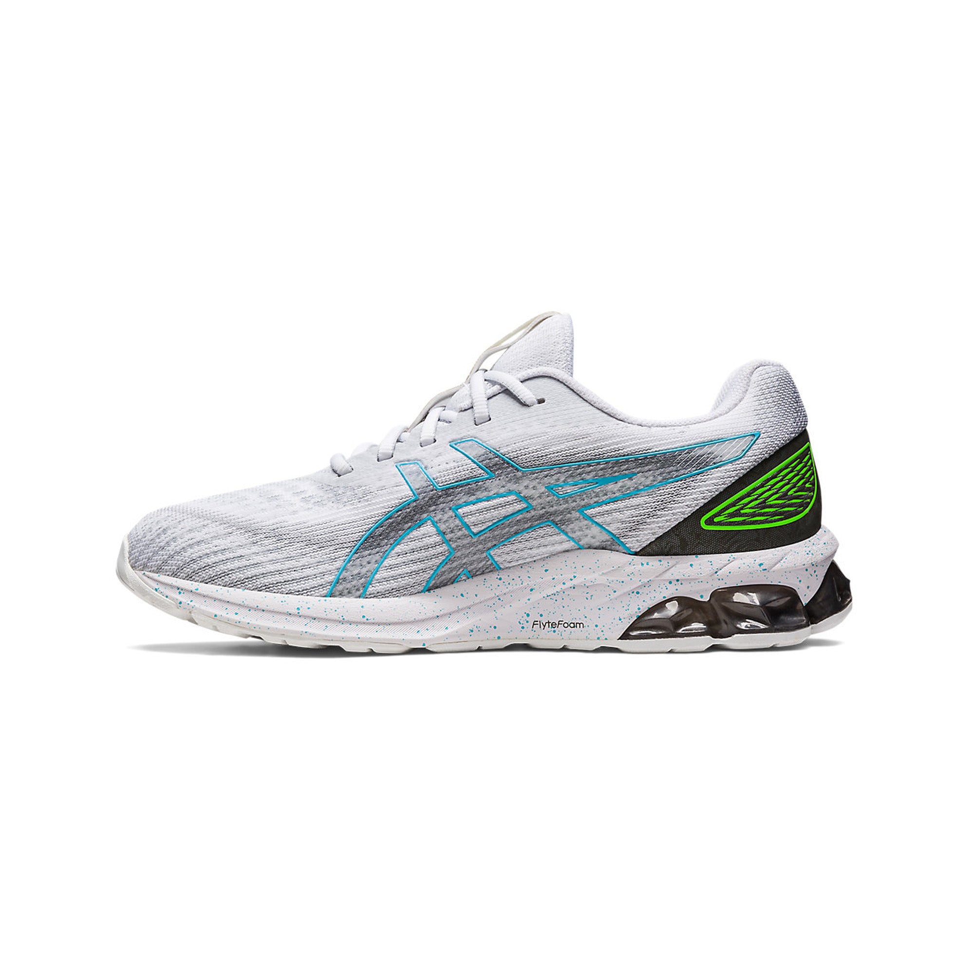ASICS GEL QUANTUM 180 VII Running Shoes - White/Gunmetal - Lightweight Cushioned Sneakers for Men & Women | Perfect for Jogging, Gym Workouts & Everyday Wear