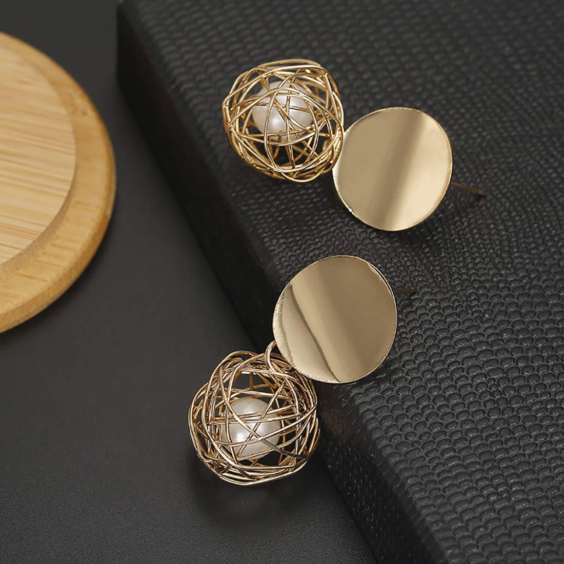 Elegant Brass and Crystal Drop Earrings for Women & Girls – Perfect for Parties, Weddings & Evening Events