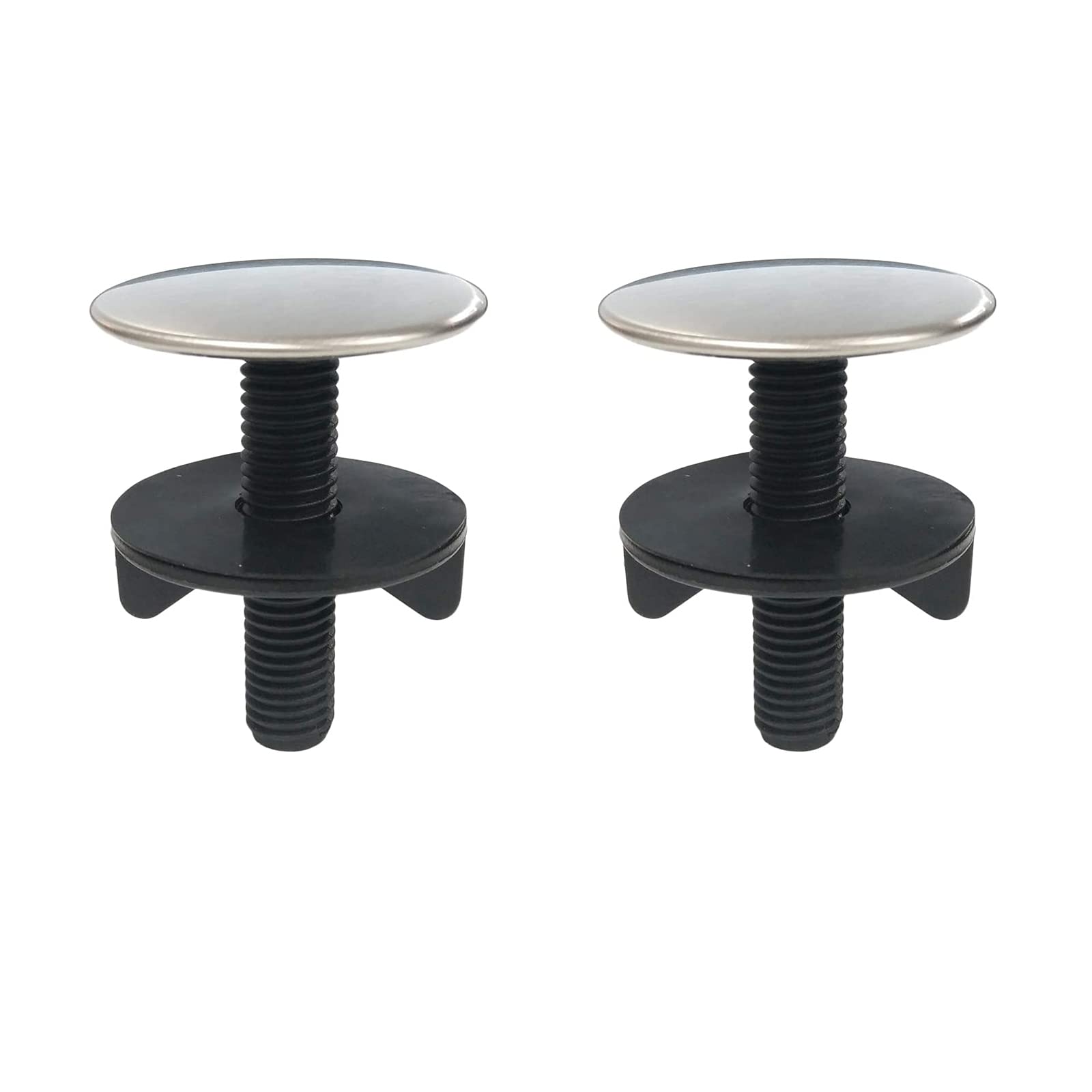 2 Pack Brushed Stainless Steel Sink Hole Covers - Durable Kitchen Faucet Hole Plugs for Countertop Protection - Perfect for Bathroom, RV & Outdoor Kitchen Sink Maintenance