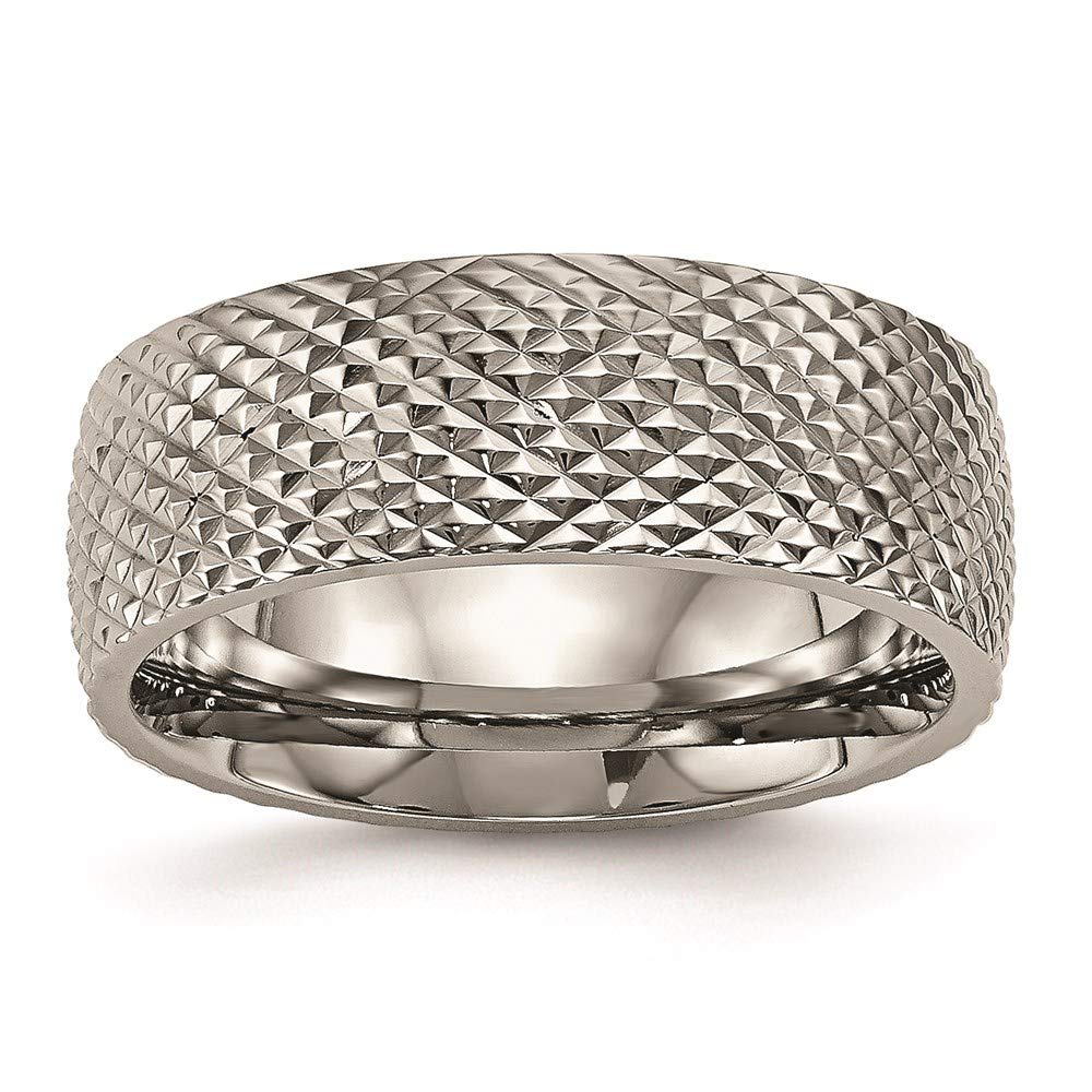 Titanium Textured Ring for Women - Elegant Fine Jewelry Gift for Her - Perfect for Anniversaries, Birthdays & Special Occasions