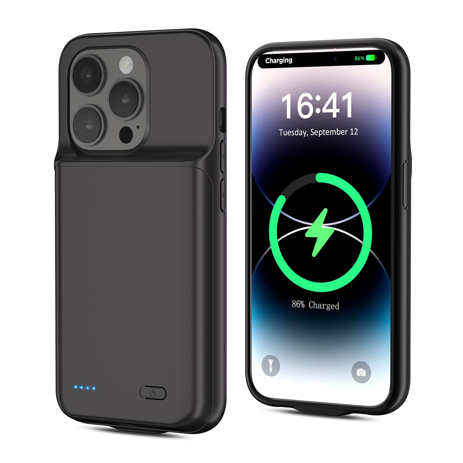 BOANV 6800mAh Battery Case for iPhone 14 Pro Max - High Capacity Rechargeable Charging Case with Portable Protection (1 Pack) | Perfect for Travel, Outdoor Activities & Extended Phone Usage