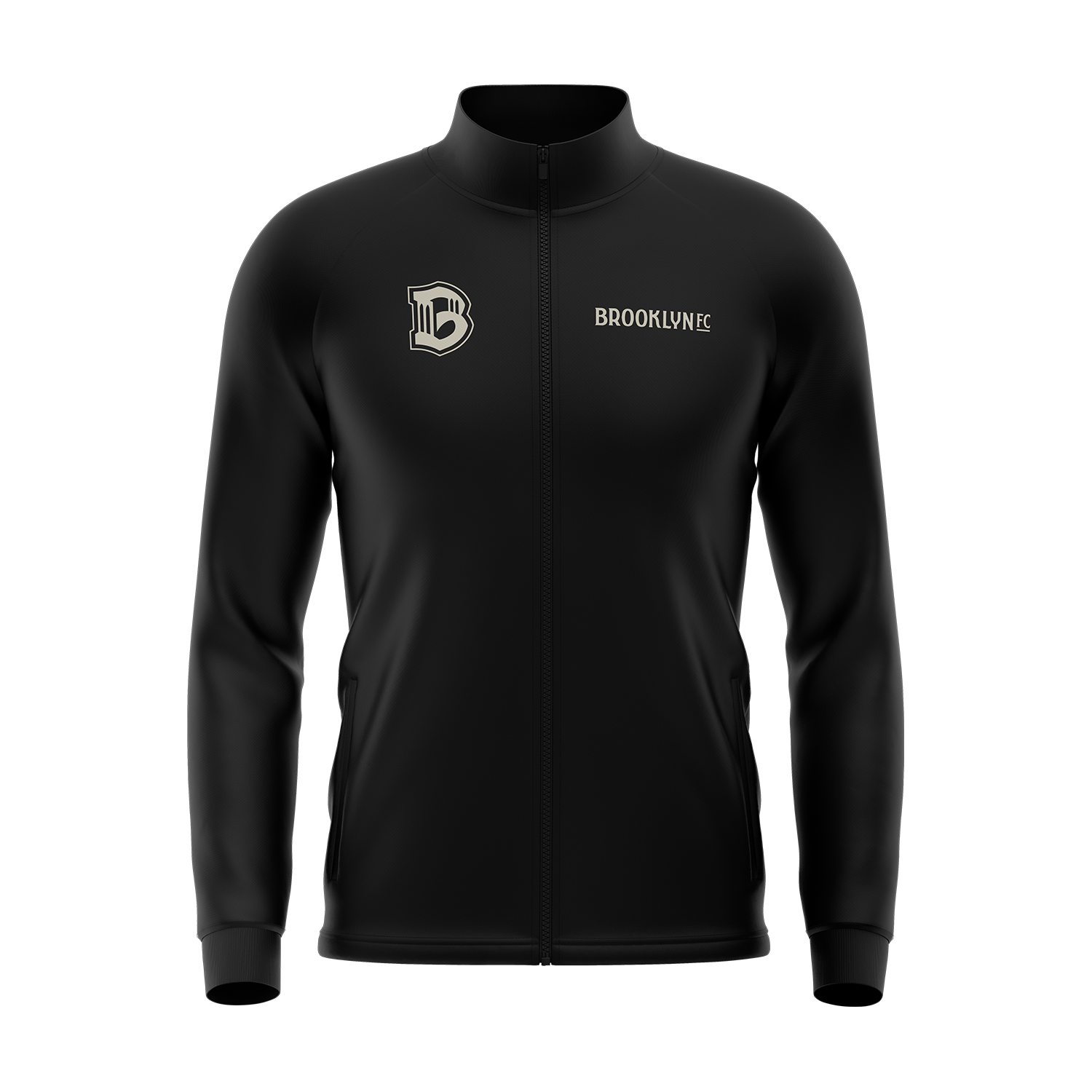 Brooklyn FC Men's Black Jacket - Stylish & Comfortable Soccer Outerwear for Training, Matches & Casual Wear