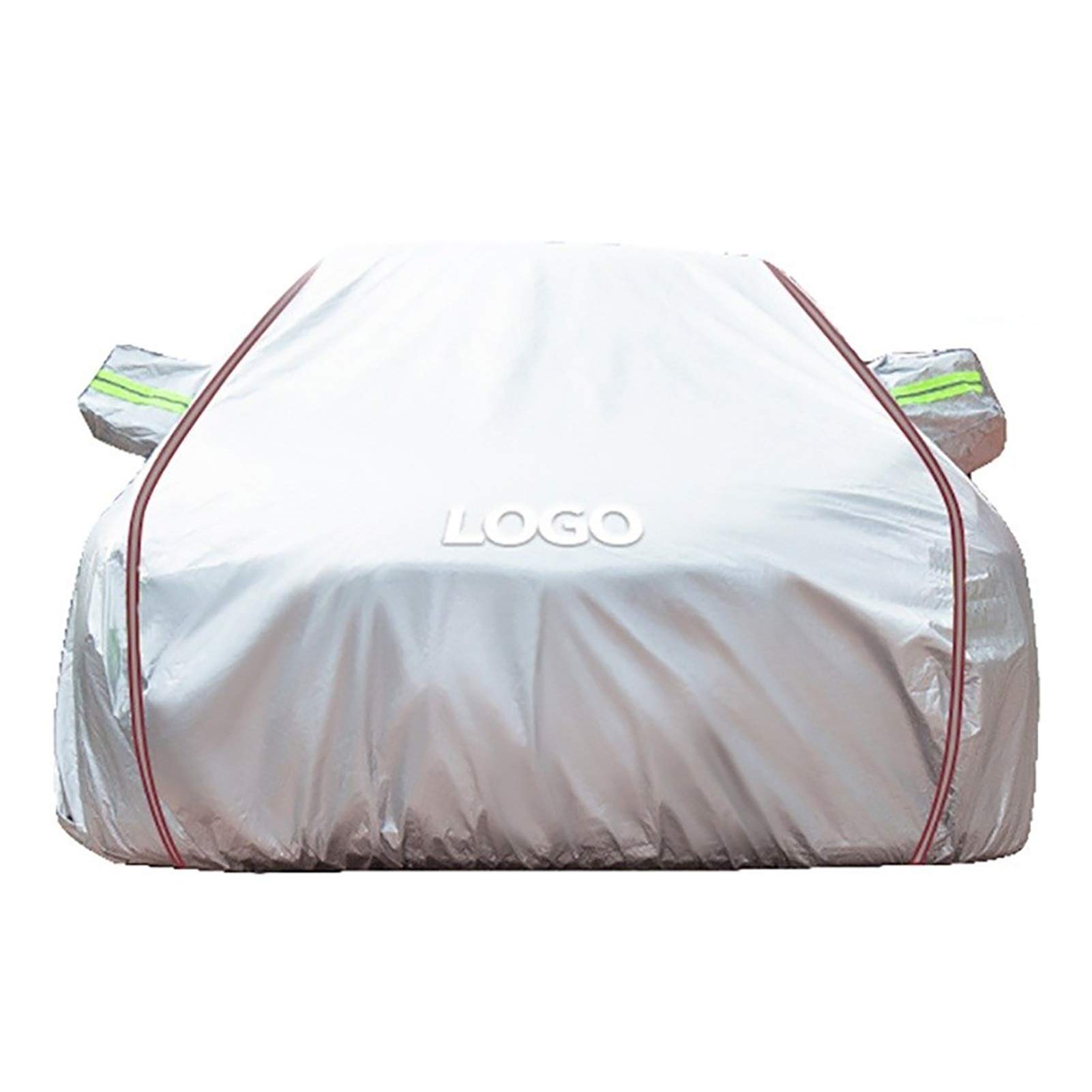 Premium Car Cover for SEAT Leon/Alhambra/Ibiza - 4-Layer Waterproof Sun Protection with Cotton Velvet Lining & Reflective Strips | All-Weather Protection for Outdoor Parking, Travel & Vehicle Storage (Color: C, Size: SEAT Leon)