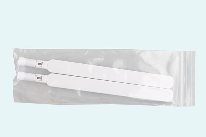 2PCS 4G LTE SMA Male Omni-Directional Antenna 8dBi Full Band External Antenna for CPE Router, IP Camera, Mini PCIE Card, Access Point - Boost Wireless Signal for Home/Office/Outdoor Use