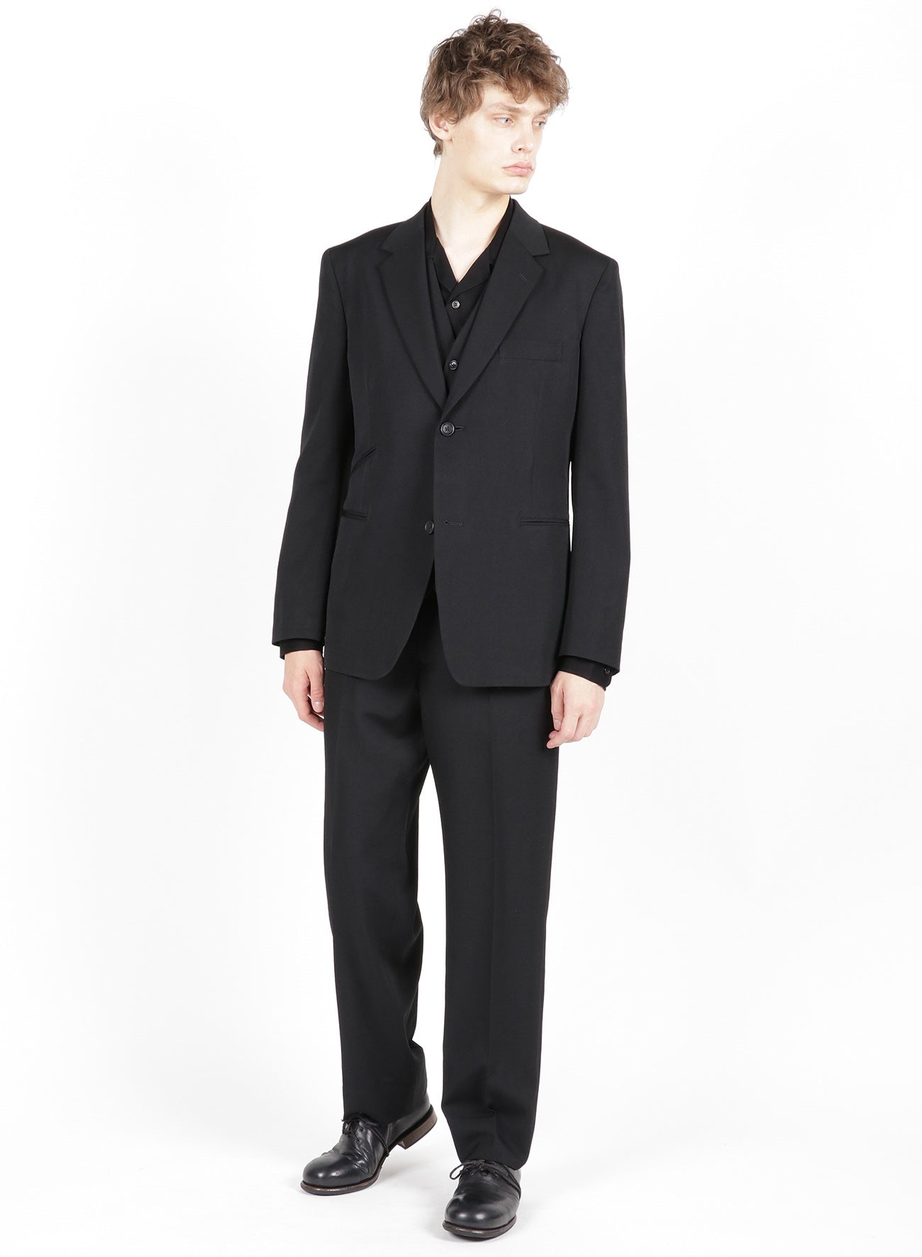 Men's Gabardine Suit - 2 Button Single Breasted Jacket for Business, Weddings & Formal Events