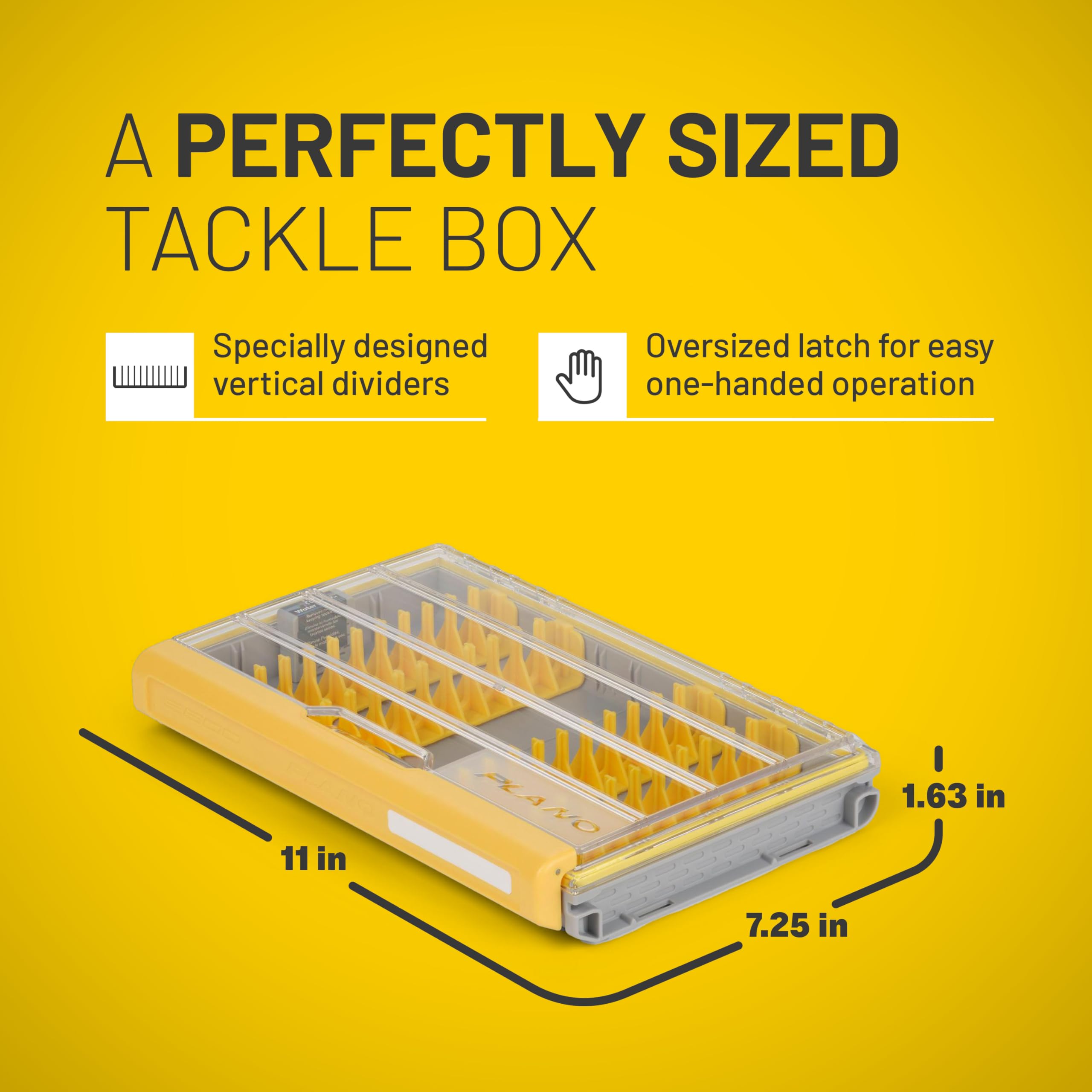 Plano EDGE Series Fishing Tackle Storage Box - Waterproof & Rustproof Tackle Organizer for Lures, Hooks & Fishing Gear | Perfect for Boat, Kayak & Shore Fishing Trips