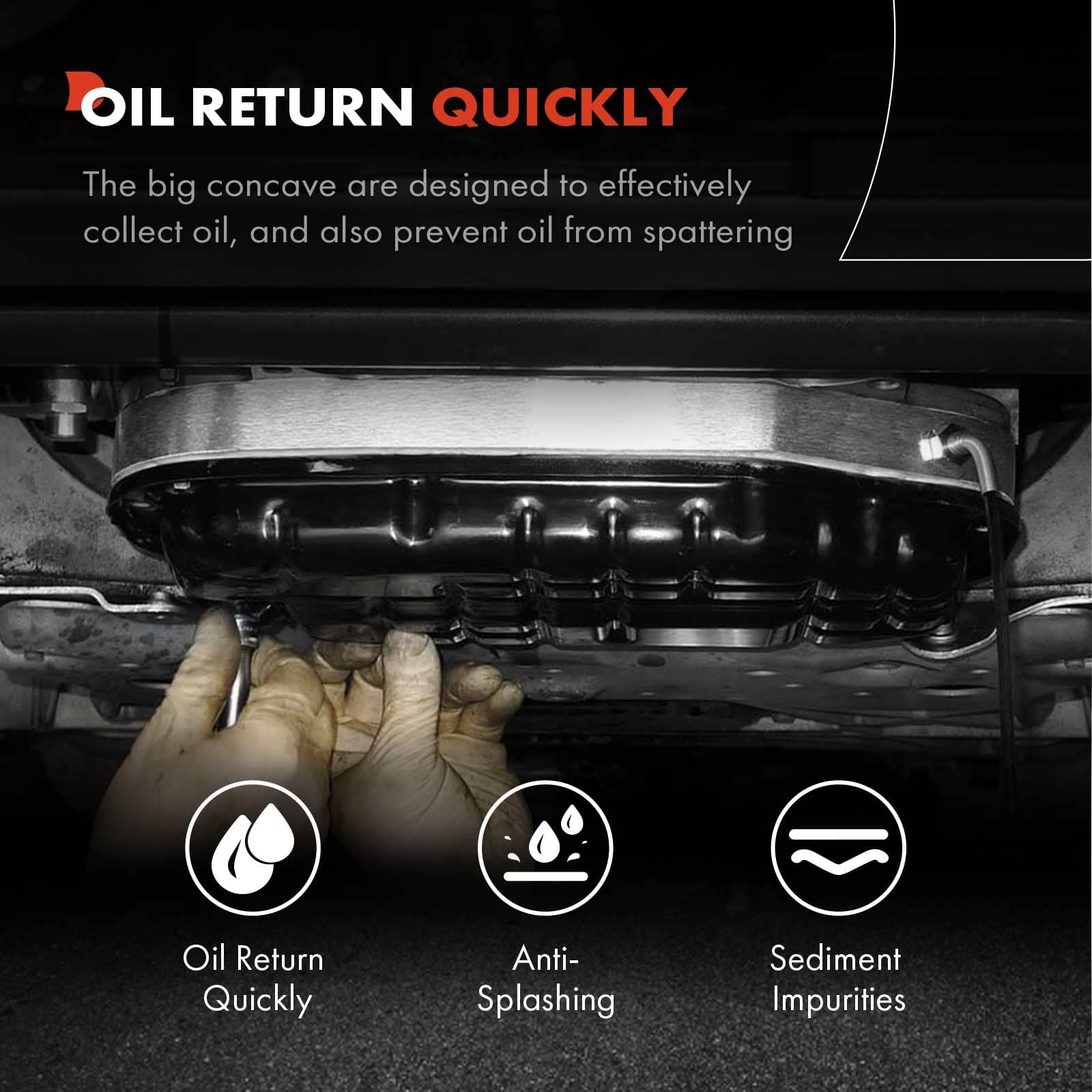 Premium Engine Oil Pan Sump with Drain Plug for GMC C5000/6000/6500/7000/7500 Topkick & Chevy C5500/6500/7500 Kodiak - Heavy Duty Replacement Part for Smooth Engine Performance in Commercial Trucks