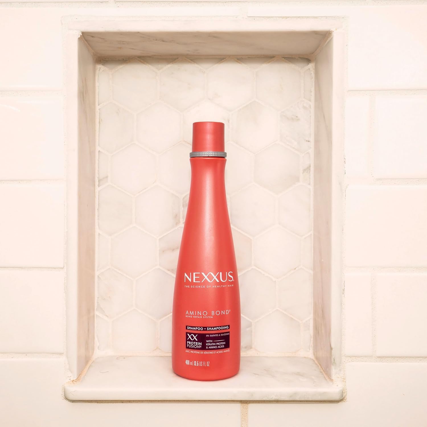 Nexxus Shampoo Amino Bond Repair - Keratin & Amino Acid Treatment for Damaged Hair - 13.5 oz (2 Pack) - Salon Quality Hair Care for Dry, Brittle & Color-Treated Hair - Perfect for Daily Use & Post-Chemical Treatment Recovery