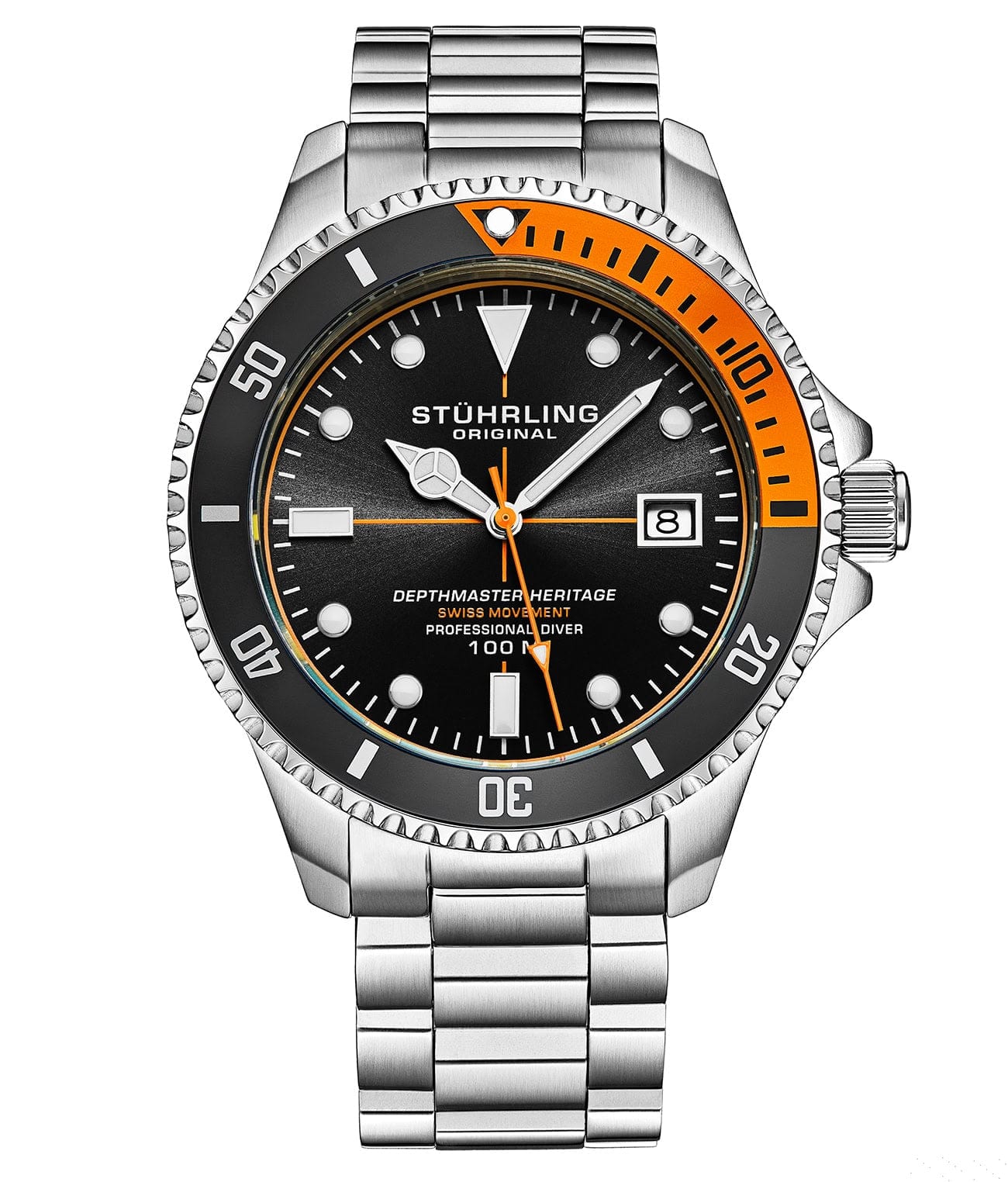 Depthmaster Heritage 42mm Swiss Quartz Watch - Luxury Waterproof Chronograph for Men - Perfect for Business, Diving & Everyday Wear